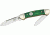 Rough Rider Mini Canoe Fold Knife, SS spear and pen blade, Peacock smooth bone handle RR057
