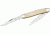 Rough Rider Muskrat 4in. Fold Knife, SS twin clip blade, White smooth bone handle RR127