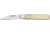 Rough Rider Small Barlow Fold Knife, SS clip blade, White smooth bone handle RR1273