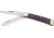 Rough Rider Tiny Trapper Fold Knife, clip and spey blade, Purple smooth bone handle RR1265