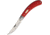 Rough Rider Bow Trapper Red Folding Knife, Satin finish stainless clip blade, Red G10 handle, RR2257 / PK208
