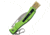 Rough Rider Mushroom Hunter Knife, 5.5in Closed, 3in Satin Stainless Steel Blade, Green Aluminum Handle, RR2540