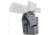 Rounded IWB Kydex Holster for IWI Jericho Enhanced, Left Hand, Carbon Fiber Black, IWI-JRO2-CF-LH-VAR