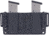 Rounded OWB KYDEX Double Magazine Holster, 45 Double Stack, Black, CEX-45ACP-DS-BK-DBLMAG