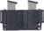Rounded OWB KYDEX Double Magazine Holster, 45 Double Stack, Carbon Fiber, CEX-45ACP-DS-CF-DBLMAG