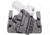 Rounded Wide KYDEX Leather Hybrid Holster, CZ P10 Compact, Right Hand, Black, CZU-P10C-BK-RH-WDLTHR