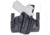 Rounded Wide KYDEX Leather Hybrid Holster, CZ P10 Compact, Right Hand, Carbon Fiber, CZU-P10C-CF-RH-WDLTHR