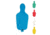 RTS Targets Torso Target Board, Blue, Green, Red, White, Yellow