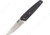RUIKE P848 Linerlock Folding Knife, 3.5in Satin 14C28N Sandvik SS Drop Point, Black G10 Handle, Pocket Clip, P848-B