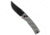 Ruike RUIKE P856 Crossbar Lock Gray G-10 3.25" Black 14C28N, Gray, 14C28N, adult, BHQ-218766
