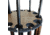 Rush Creek Creations 12-Gun Spinning Floor Rack with Adjustable Height, Dark Walnut, 38-4061