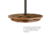 Rush Creek Creations 12-Gun Spinning Floor Rack with Adjustable Height, Dark Walnut, 38-4061