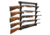 Rush Creek Creations 5 Gun Wall Rack, Black, 38-5040