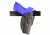 Safariland ALS Belt Holster, Right Hand, STX Plain Black 1.75in. Belt Slots with Paddle Only 6377-219-411-175-K14
