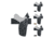 Safariland Model 7390 7TS ALS Mid-Ride Level-I Duty Glock Holster, Black, Flat Dark Earth