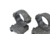 Sako Optilock Ring and Base Set - Phosphate Finish - 1in. Diameter - LOW fits Picatinny rails S180F919