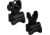 Samson Aluminum Top Mounted Deployable Front and Rear Sight, AR-15, A2 Rail Front, Black, QF-A2-A2 PKG