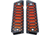 Savage Grips 1911 Grips, Black/Orange G10 Composite Construction, 3D Machined, 8001BK