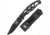 Schrade Framelock/ Flashlight Combo Folding Knife,3in,Standard Edge,Black Aluminum Handle SCHXTIMERBF