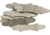 Schrade Plain Shield, Bowtie Design, Measures 1 1/16in Overall, Nickel Silver Finish, Package Of 10, S415