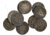 Schrade Sons of Am Vets, Round Design, Antique Brass Finish, 7/16in Diameter, Embossed Sons Of Am Vets, Package Of 10, S429