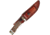 Schrade Uncle Henry Fixed Blade Knife, Uncle Henry, 9.25in Overall, 4.75in Satin SS Skinner Blade, Stag Bone Handle, Nickel Silver Guard And Pommel, Brown Leather Belt Sheath, 1100086
