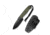 Toxodon Fixed Blade Knife 4.57&quot; Black 9Cr18MoV Drop Point Plain Edge Blade, OD Green G10 Handle &amp; Kydex Sheath