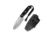 Toxodon Fixed Blade Knife 4.57&quot; Satin 9Cr18MoV Drop Point Plain Edge Blade, Black G10 Handle &amp; Kydex Sheath