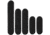 Sentry Gunnar Grip Pads Kit, 5 Pcs, Black, 23GP00BK