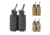 Sentry Pistol Double Mag Pouch Side By Side, Black, Coyote Brown, Multicam
