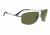 Serengeti San Remo Sunglasses - Satin Black/Gray Stripe Frame, 555nm Polarized Lenses 7604
