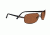 Serengeti Corrente Sunglasses - Shiny Crystal Cognac/Satin Dark Brown Frame, Polar PhD Drivers Gold Lenses 7698