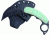 Shadow Tech Street Fighter Karambit, Moonglow G-10 Handle, Black Plain, NO STSFKBPMG