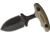 Shadow Tech Three Finger Push Dagger Knife, Black Powder Coated Double Edge 8670 Steel Blade, Black/Green G10 Handle, Black Kydex Sheath, Black and green, STK1030TOD