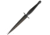 Sheffield Commando Dagger Fixed Blade Knife, 6.875in, Stainless Steel, Standard Edge, Black Handle SHE026