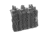Shellback Tactical Triple Stacker Open Top Pouch for Six M4 Mag, Black, One Size, SBT-3300-BK