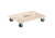 Shop Fox Wood Dolly w/ Built-In Handles, 4.5 in. Tall, 600 lb. Capacity, 3 in. Rubber Casters, 17-1/2 in. x 23 in. Overall D3243