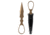 Skallywag Tactical D2 Dagger Fixed Blade Knife, 2.5 in, D2, Dagger Blade, Tan, D2 Dagger-Tan