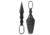 Skallywag Tactical Guardian Fixed Blade Knife, 4 in, D2, Dagger Blade, G10 Handle, Black, Guardian-Black