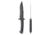 Skallywag Tactical Riptide Spear Point Fixed Blade Knife, 6.35 in, D2, Spear Point Blade, G10 Handle, Black, Riptide Spear Point-Black