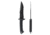 Skallywag Tactical Riptide Spear Point Serrated Fixed Blade Knife, 6.35 in, D2, Spear Point Blade, G10 Handle, Black, RPSB