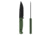 Skallywag Tactical Wanderer Fixed Blade Knife, 4.75 in, 154CM, Straight Back Blade, G10 Handle, Green, Wanderer-Green