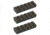 Slide Fire Solutions Rail Pack Includes Three 5 Slot Rail Sections 2.15 Inches OD Green