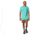 Smartwool Merino Sport 150 Two Peaks Graphic Tee - Mens, Iceberg Blue, Medium, SW000793F62M