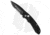 Smith &amp; Wesson Mini Extreme Ops Automatic Folding Knife, 2.50in, 440 Stainless Steel, Drop Point Blade, Aluminum Black Handle, Black/Black, 6.125in, BHQ-194661