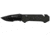 Smith &amp; Wesson S&amp;W M&amp;P Border Guard Assisted Opening Folding Knife, 3.5in, Carbon Sreel, Drop Point, Black Handle, Black, 1237360