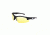 Smith &amp; Wesson Super Cobra Frame Shooting Glasses, Black Rubberized/Amber, 110170