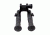 Sniper Tactical Folding BiPod, Picatinny / Weaver Rails, Black BP01