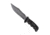 SOG SEAL Pup 9 inch Fixed Blade Knife, Partially Serrated Edge, Clip Point, AUS-8, Powder Coated Black Blade, Black Handle, Ballistic Nylon Sheath, M3N-CP
