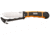 SOG Specialty Knives &amp; Tools 4.5 in. RotoHook Straight-Edge Fixed Steel Drop Point Blade Knife and Guthook, Satin Finish, Orange HT101L-CP